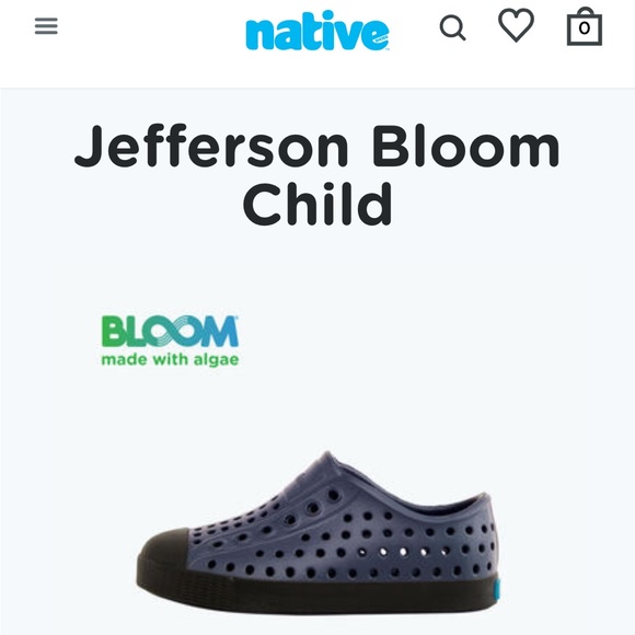 Jefferson Bloom Child Onyx/ Ferrous Black/ Jiffy Speckles SZ JUNIOR 2 - Picture 5 of 5